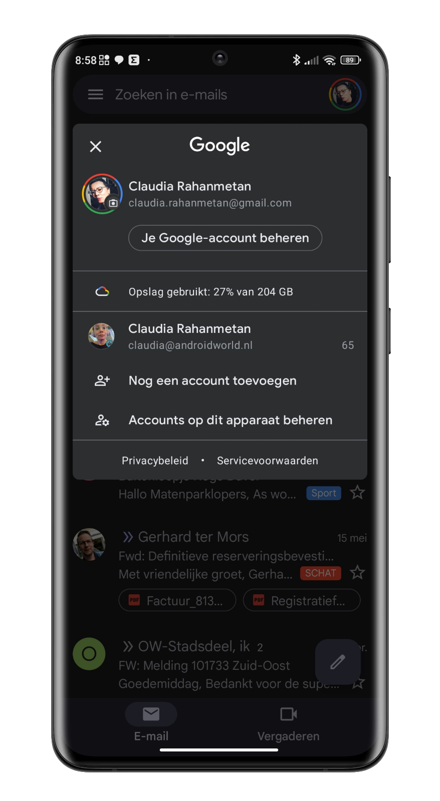 Gmail laat nu zien hoeveel opslag je verbruikt hebt