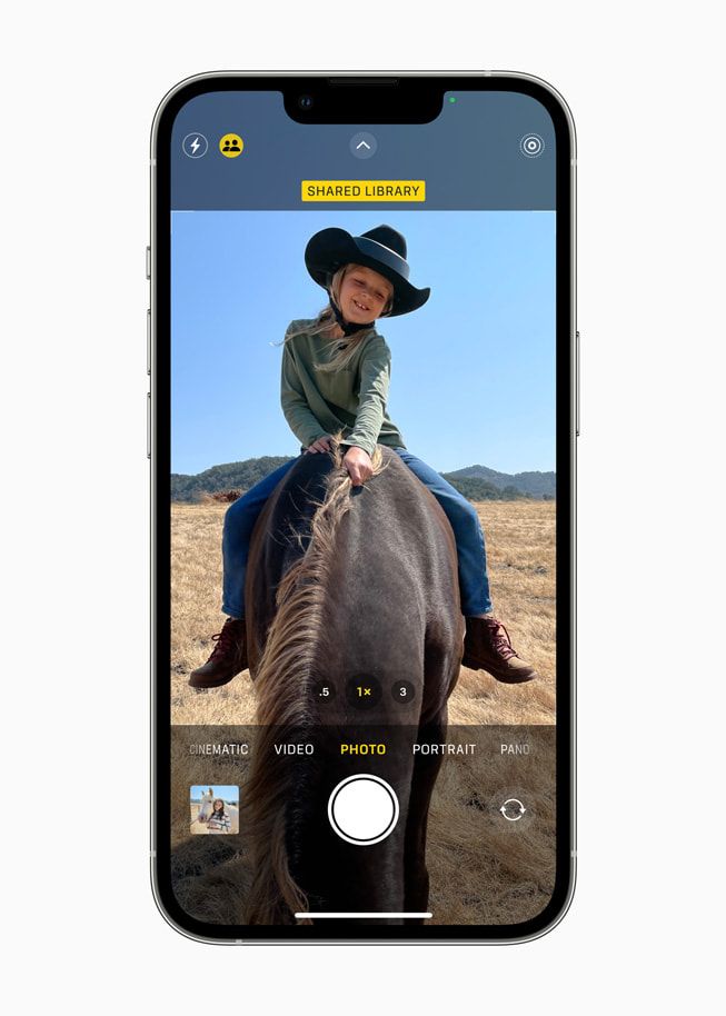De optie Gedeeld album in de camera-app