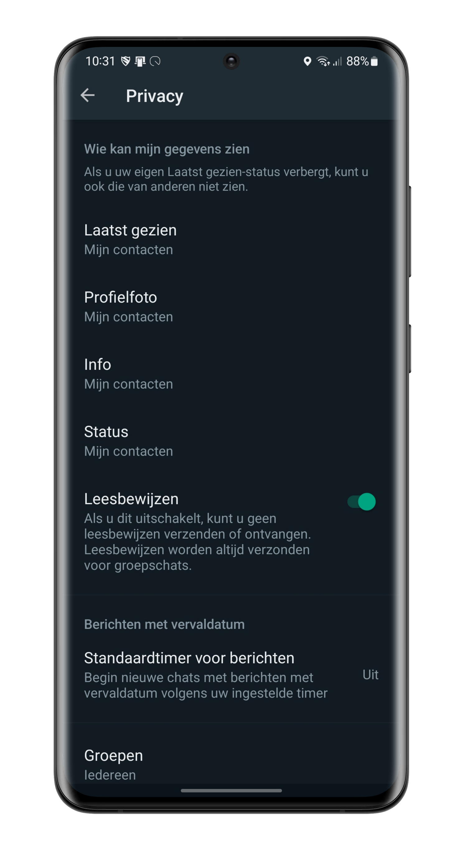 WhatsApp laat je nu persoonlijke gegevens verbergen voor bepaalde contacten