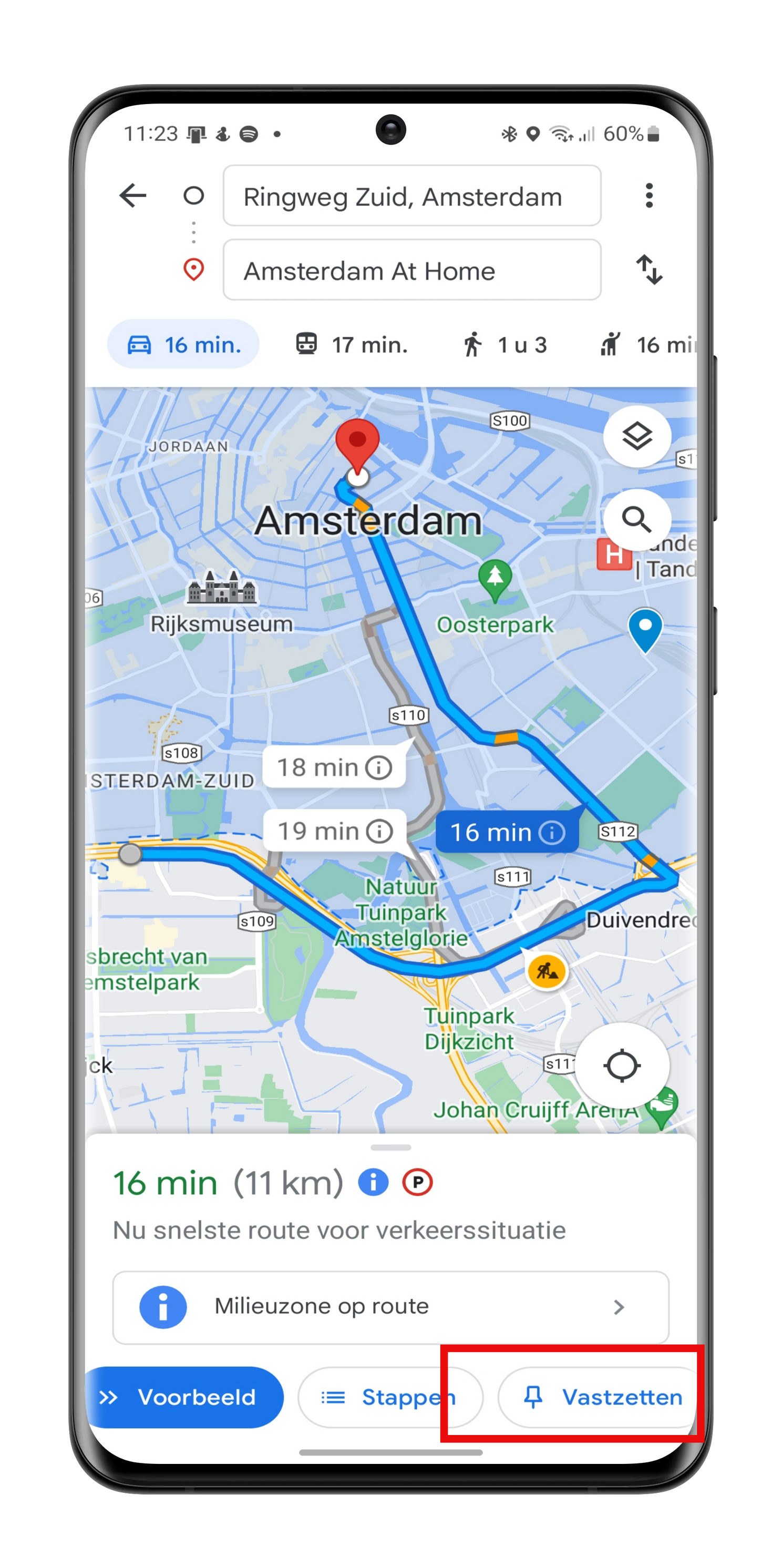Request a route super fast with Google Maps, that's how it works