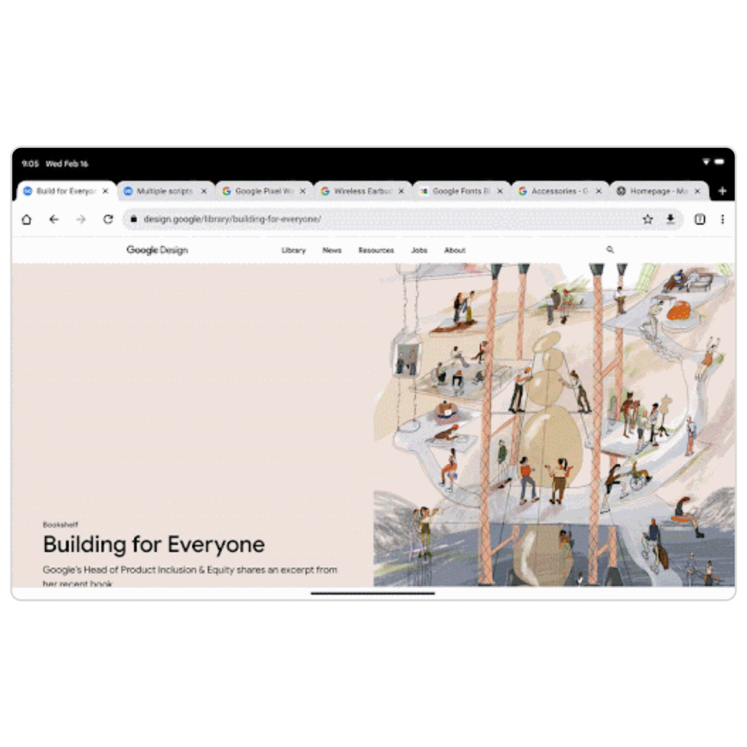 Google Chrome gets lots of improvements for tablets