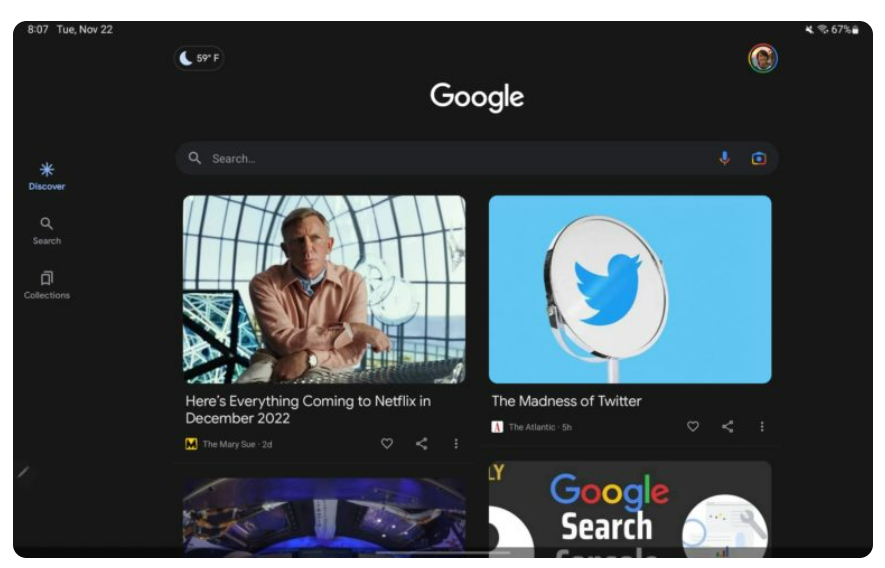 L'app Ricerca Google sui tablet Samsung Galaxy sta migliorando sempre di più