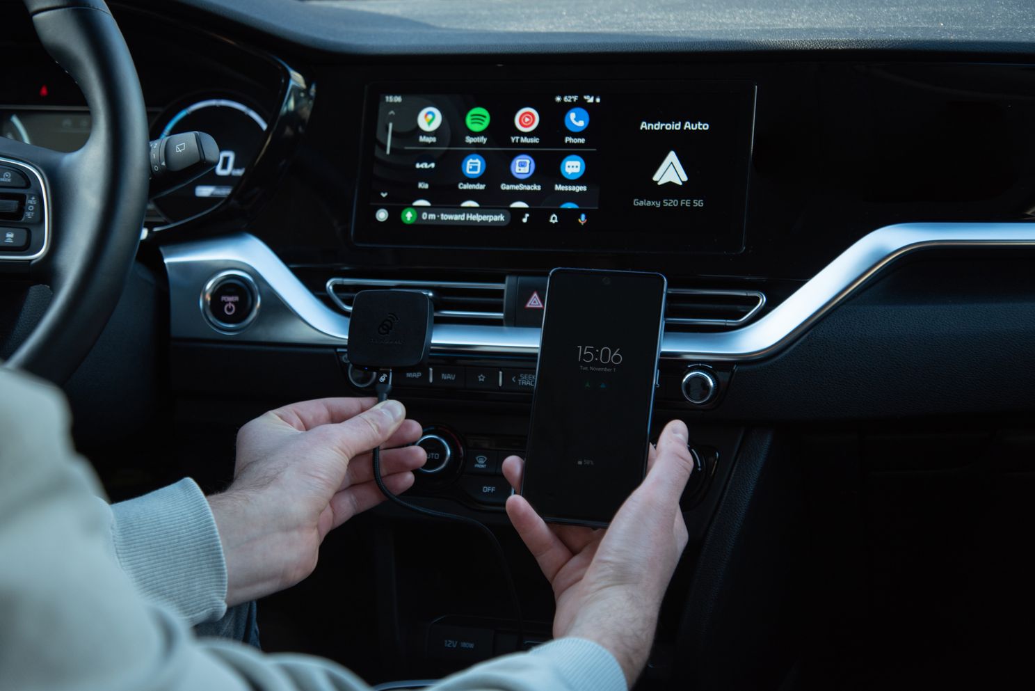 AAWireless 2: nieuwe Android Auto-dongle met aanpasbare knop