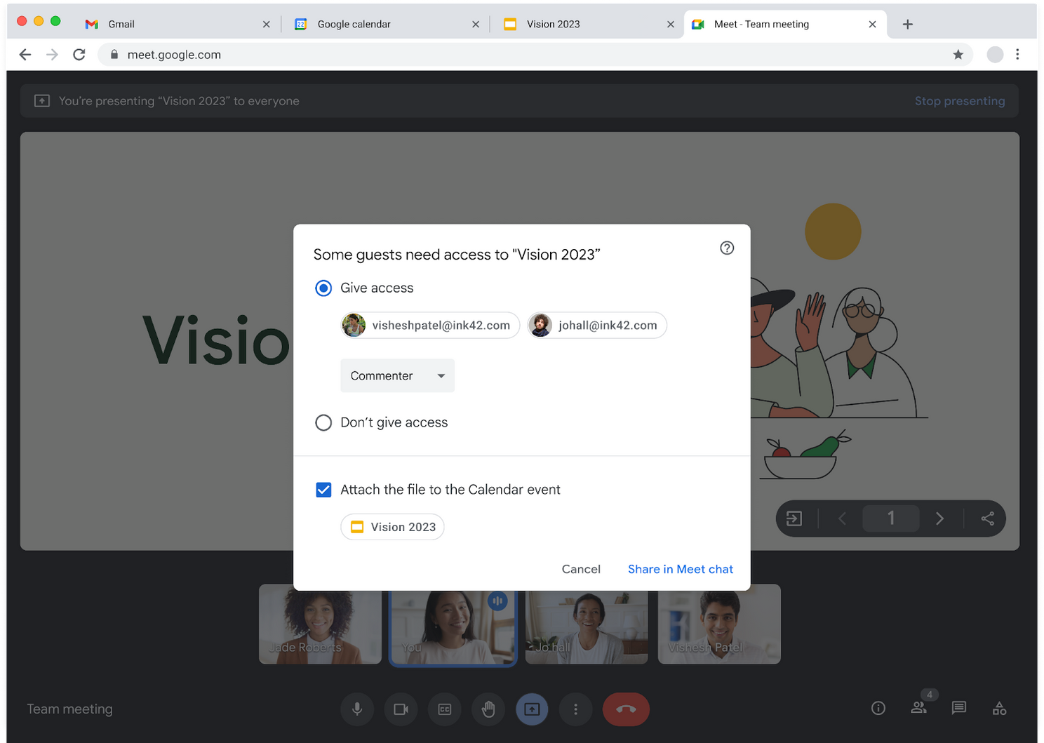 Google Meet makes it easier to share files