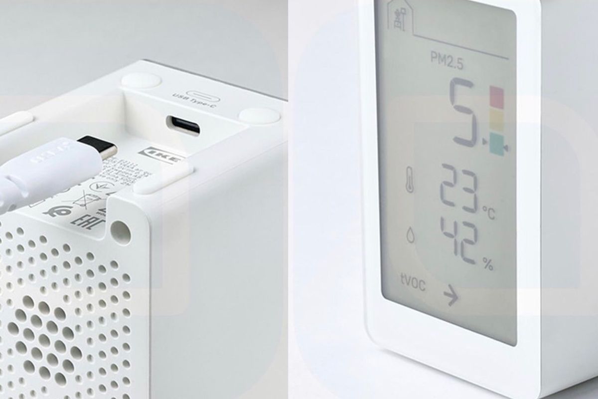 IKEA presenteert kleine, vierkante luchtmonitor genaamd Vindstyrka