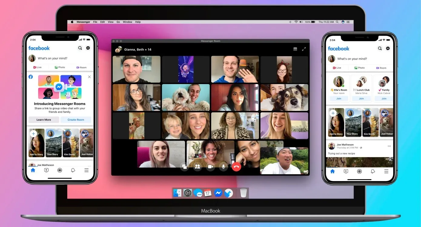 Messenger Rooms, de videobelfunctie