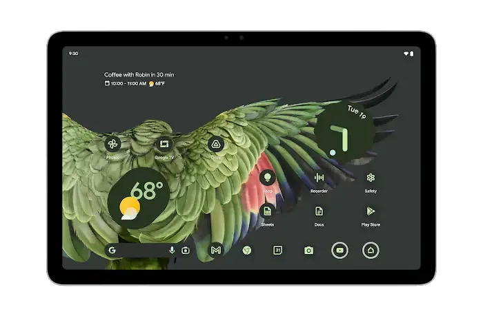 Afbeelding van de Pixel-tablet die Google eerder heeft gedeeld