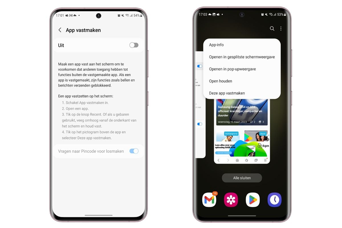 'App vastzetten', zo laat je anderen veilig je telefoon gebruiken