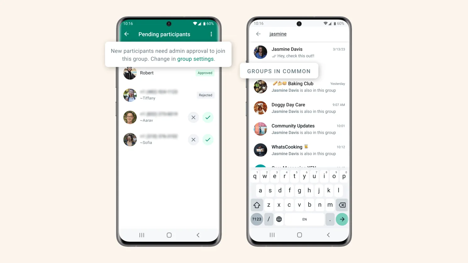 WhatsApp-groepsbeheerders krijgen meer controle over groepsprivacy