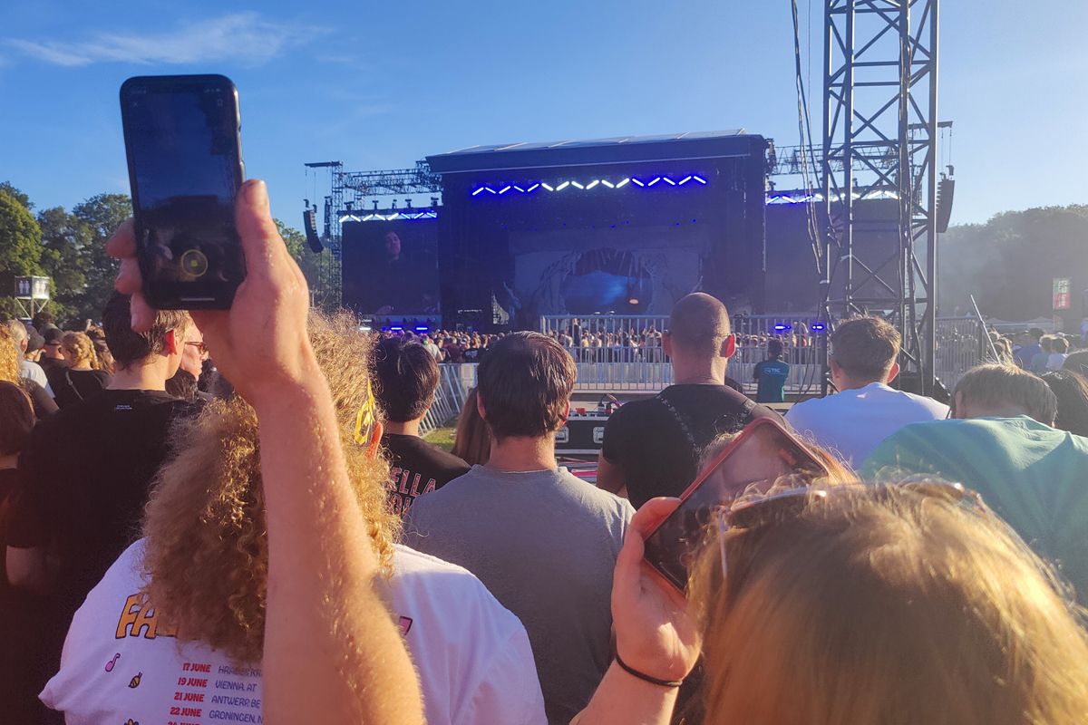 Watching a concert through a smartphone: surely nobody wants that?