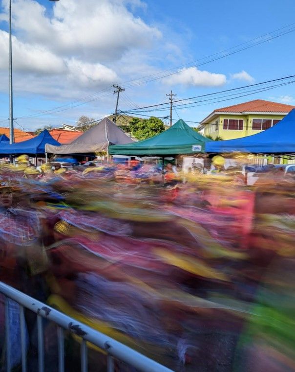 This motion photo is intense, but you see a face on the left, which makes the photo very expressive (and becomes a bit clearer).