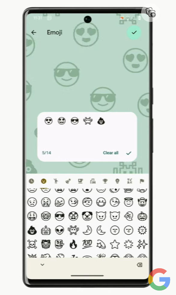 Google lanceert nieuwe wallpapers gebaseerd op AI en emoji