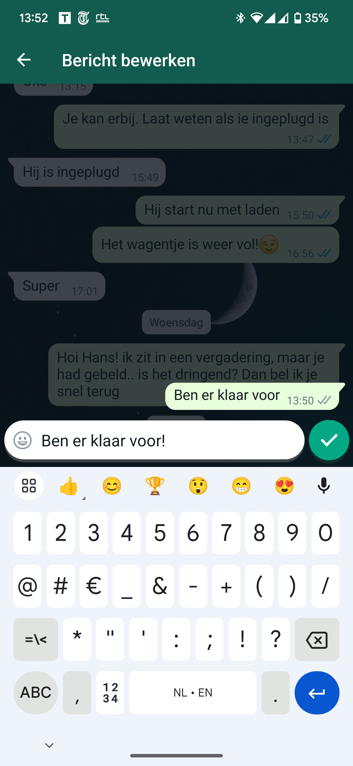 WhatsApp introduceert bewerkfunctie voor berichten in bèta