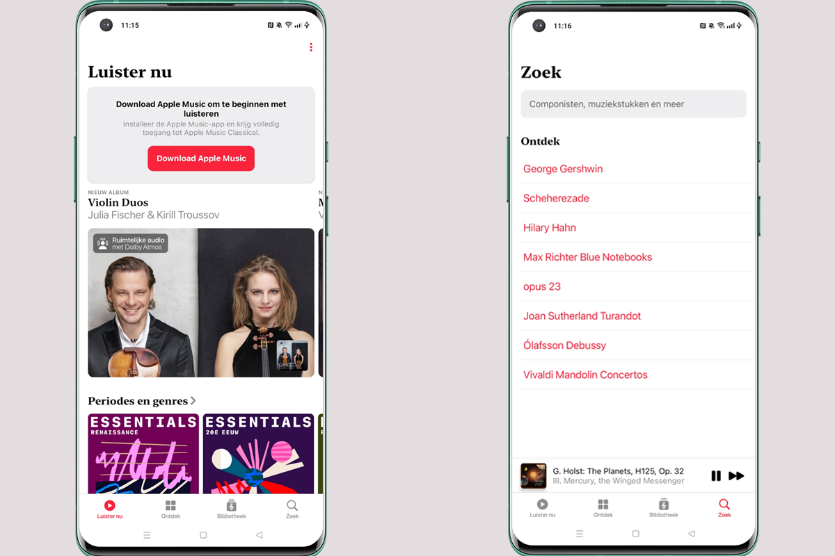App van de Week: Apple Music Classical is nu binnen Android te beluisteren
