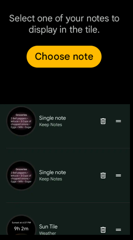 Google Keep krijgt een nieuwe Wear OS-tegel en Material You-uiterlijk