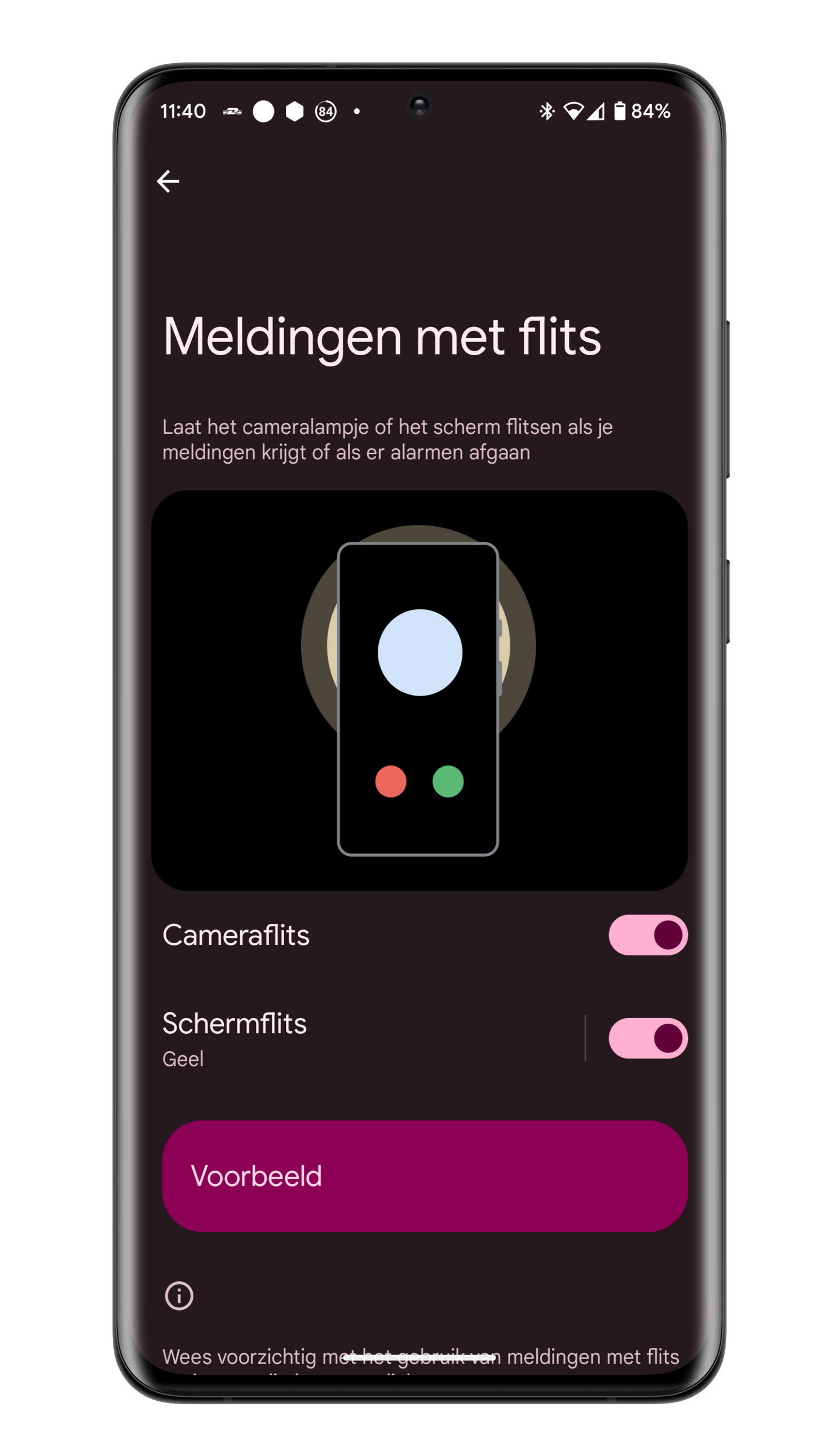 Android 14-tip: zo ontvang je meldingen met flits