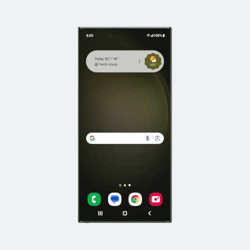 screenshot van de nieuwe assistant at a glance widget
