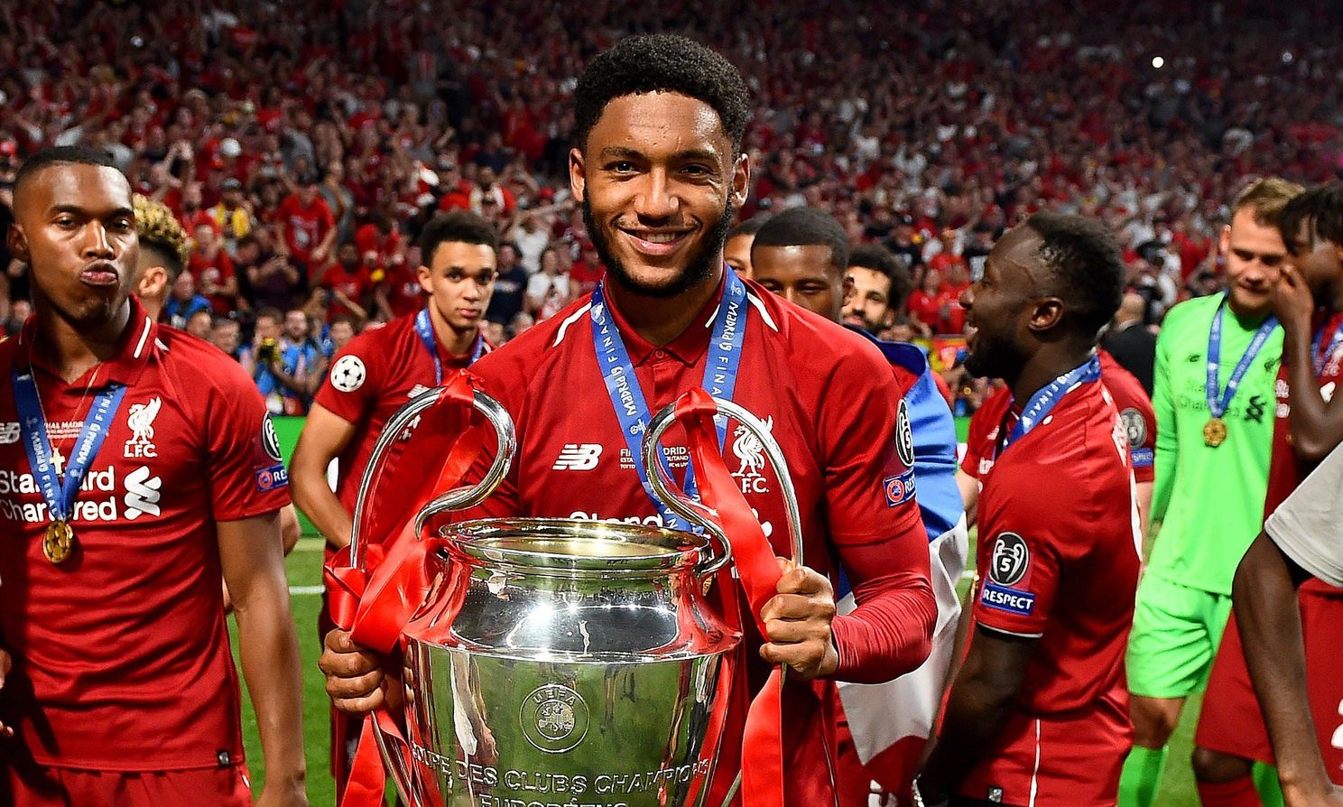 Pictures of every Liverpool player with the 2018/19 Champions League trophy