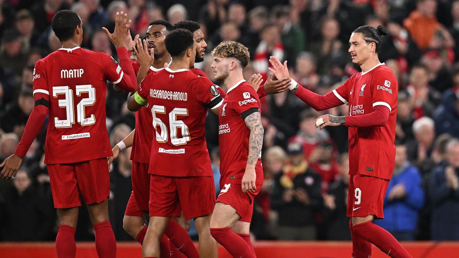 Liverpool secure favourable Sparta Praha draw in UEFA Europa League Last 16