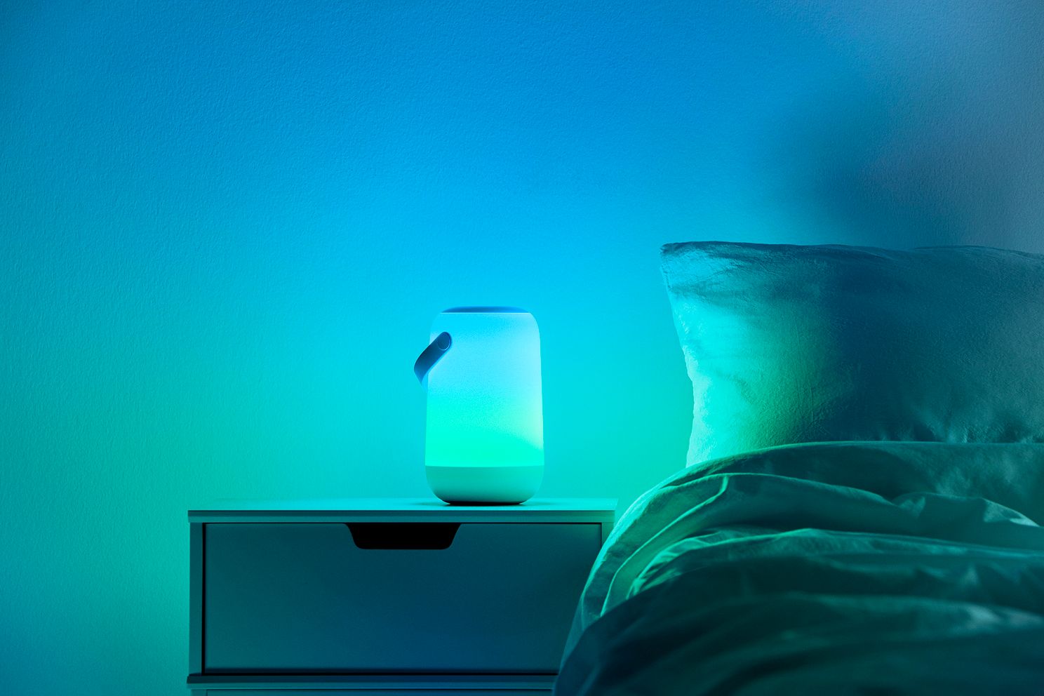 WiZ SpaceSense werkt met de WiZ Mobiele draagbare lamp