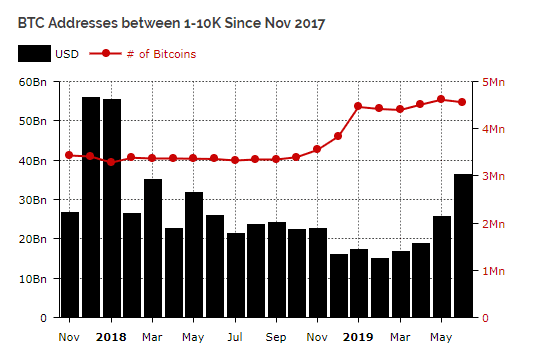 Bitcoin 'whales' hamsteren tijdens cryptowinter 1,2 miljoen BTC erbij