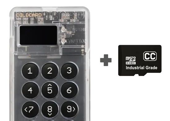 ColdCard, een air-gapped Bitcoin only hardware wallet