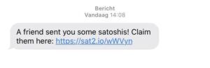 Bitcoin weggeven via SMS: stuur 'sats' naar iemands telefoonnummer