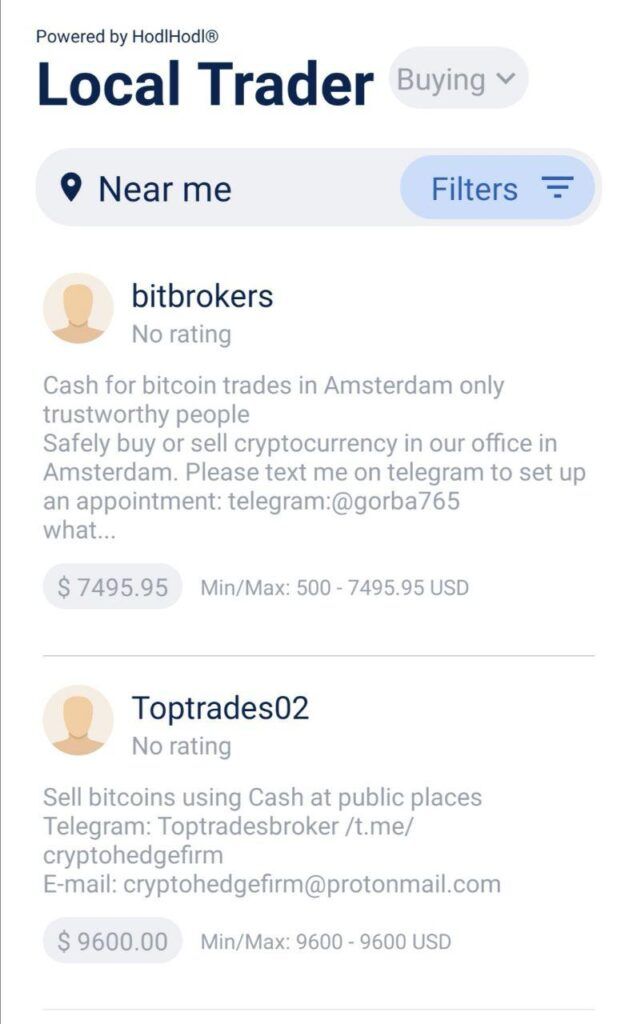 BlueWallet werkt samen met Hodl Hodl voor anonieme Bitcoin handel