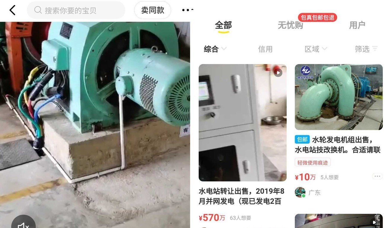 Waterkrachtcentrales te koop in China na vertrek Bitcoin miners