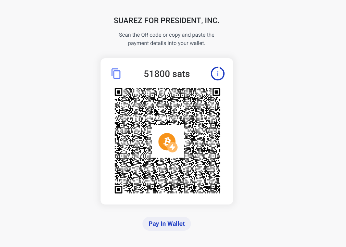 Ook presidentskandidaat Francis Suarez accepteert bitcoin voor politieke campagne