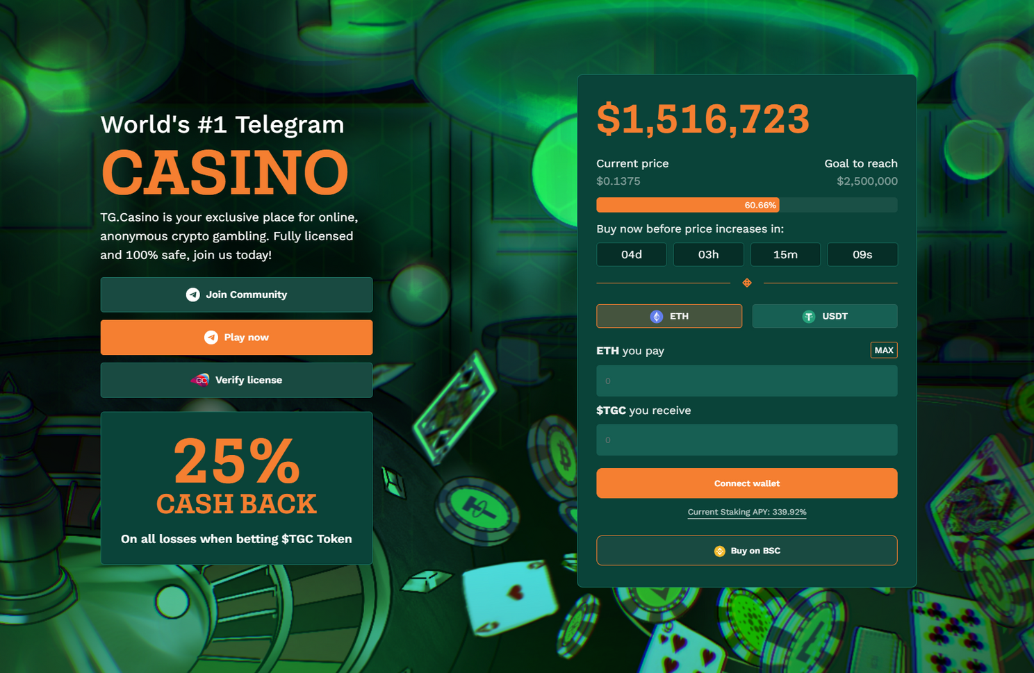 tg.casino bitcoin kopen