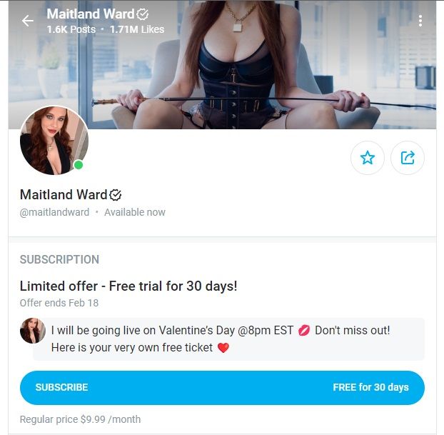 Disney-actrice Maitland Ward die natuurster werd, maakt OnlyFans gratis voor Valentijn (foto's)