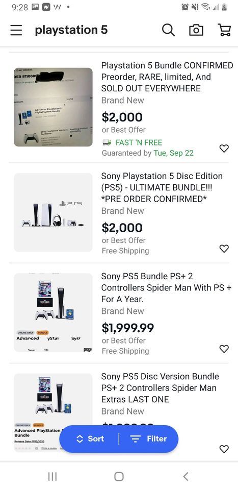 Hoe graag wil jij een PlayStation 5? PS5 pre-orders worden doorverkocht voor 2.000 tot zelfs 8.000 euro