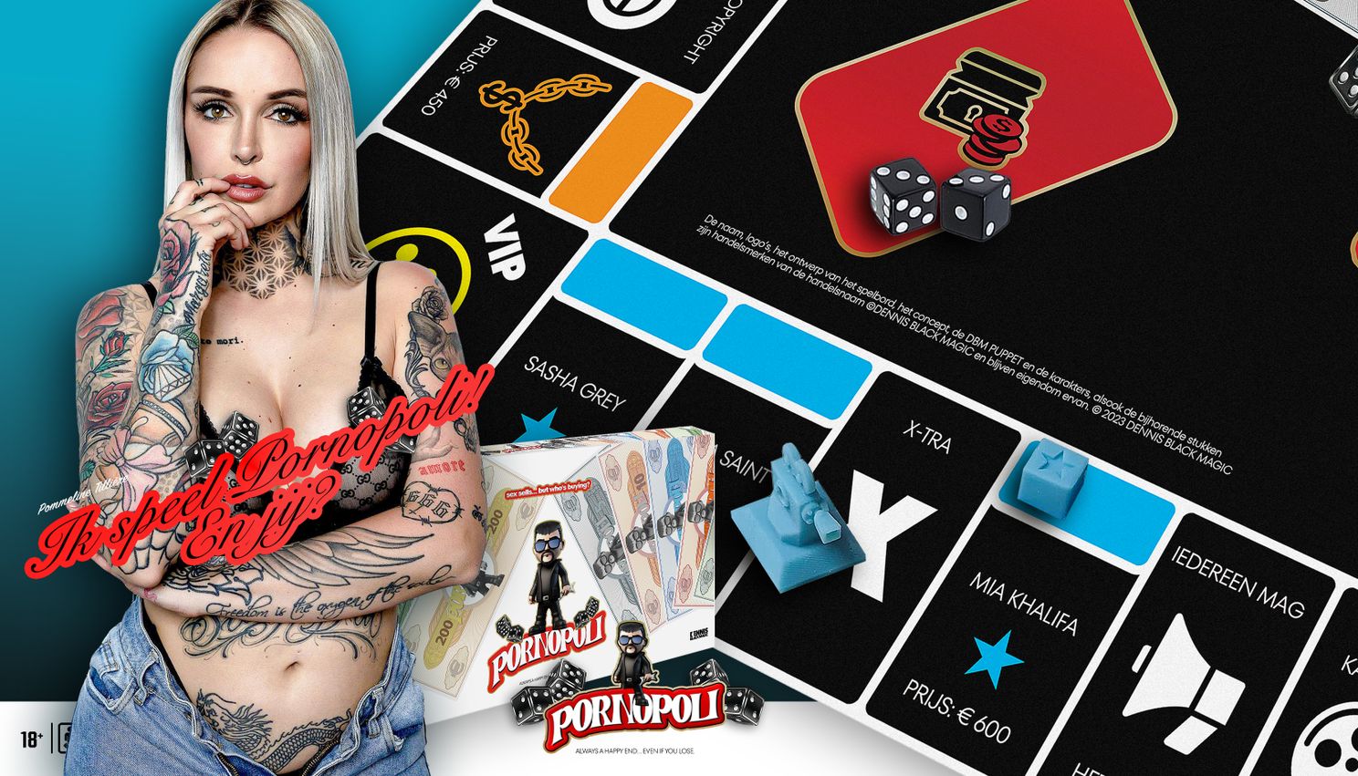 Vlaams Playboy-model vindt het gat in de markt: pikante Monopoly-versie is nu al megasucces