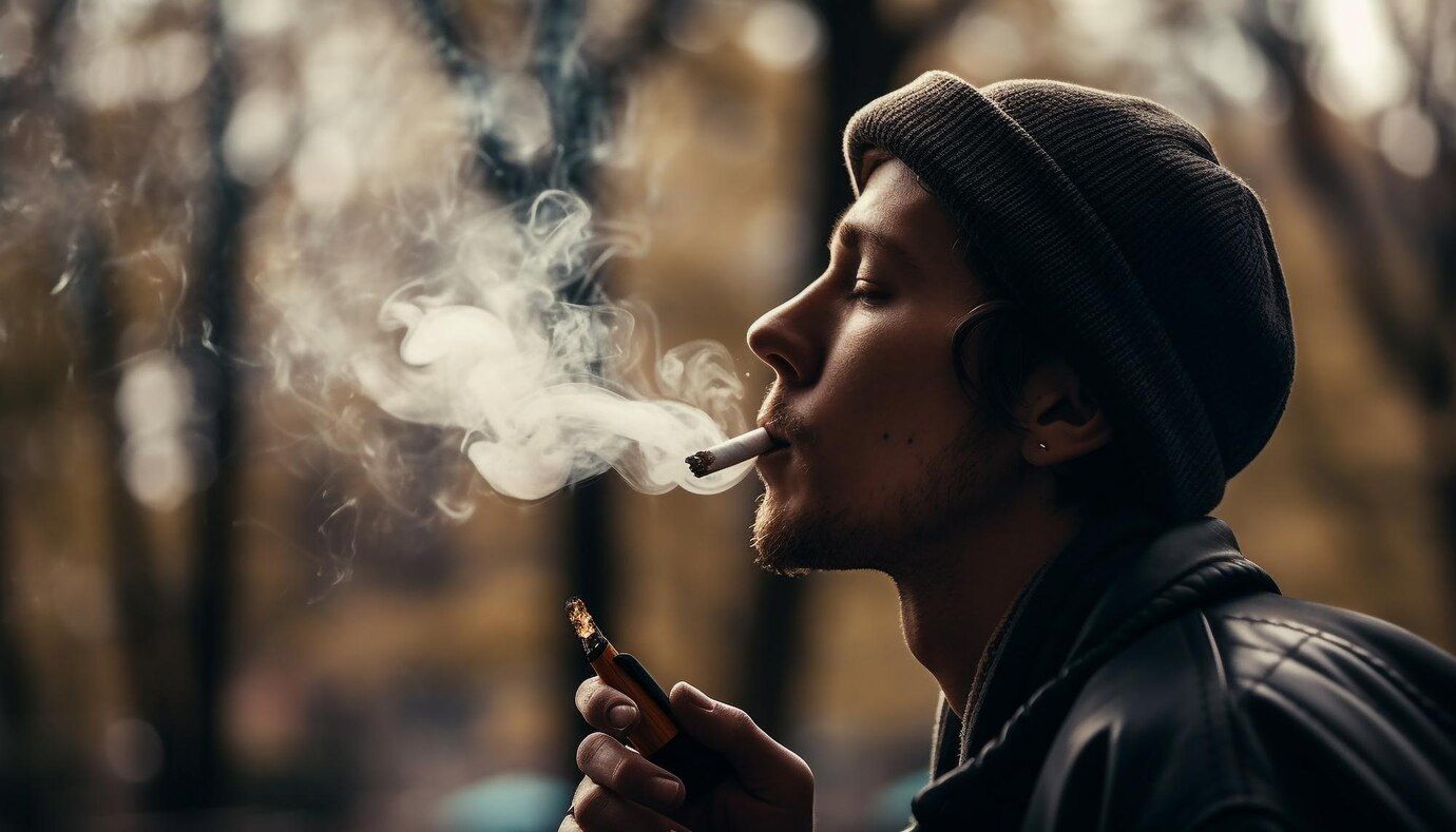 smoking men unhealthy habit captured portrait generated by ai 188544 20243