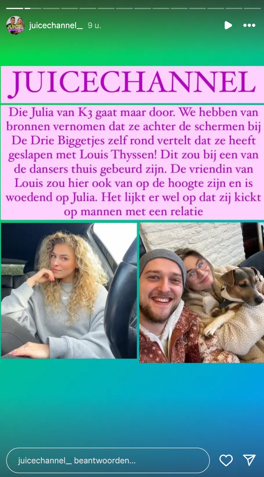 Is Julia het 'kapoentje' van K3? Met deze Bekende Vlaming zou ze het wel heel gezellig gemaakt hebben
