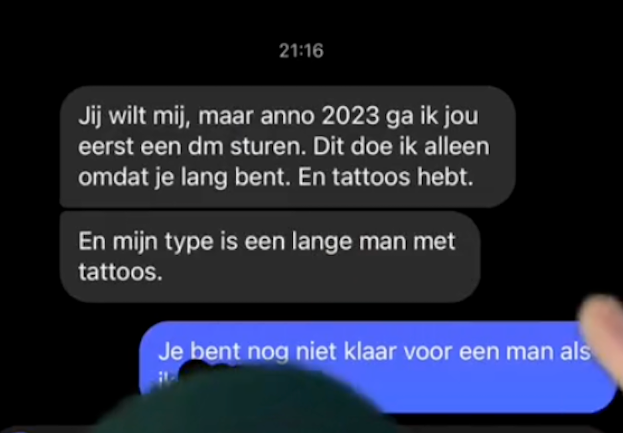 Thomas die wat traag van begrip is, beseft plots dat hij een heel wilde nacht liet schieten