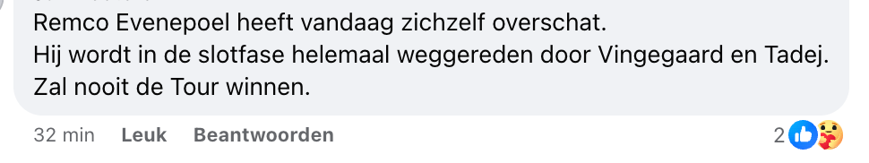 Remco-haters gaan los na voorlaatste Tour de France-rit: "De arrogante bleiter moet toch passen"