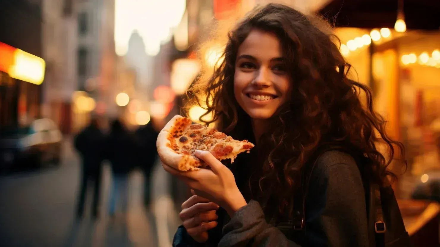 "Mannen? Zegt me niks! Maar pizza, daar raak ik helemaal opgewonden van als ik het ruik en proef"