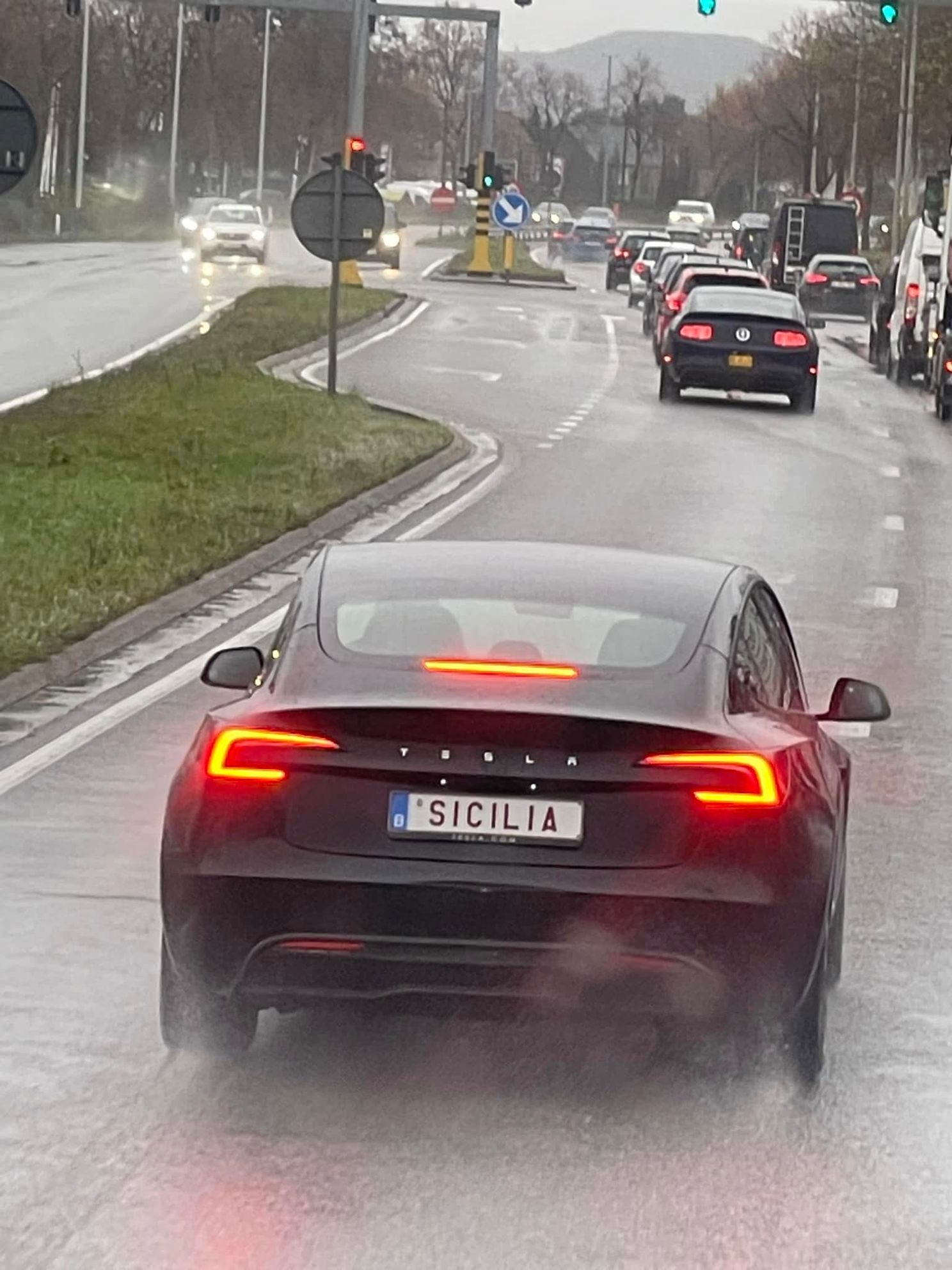 Vlaamse Tesla-bestuurder verraadt met zijn bijzondere nummerplaat waar zijn roots liggen: "Toch maar oppassen..."