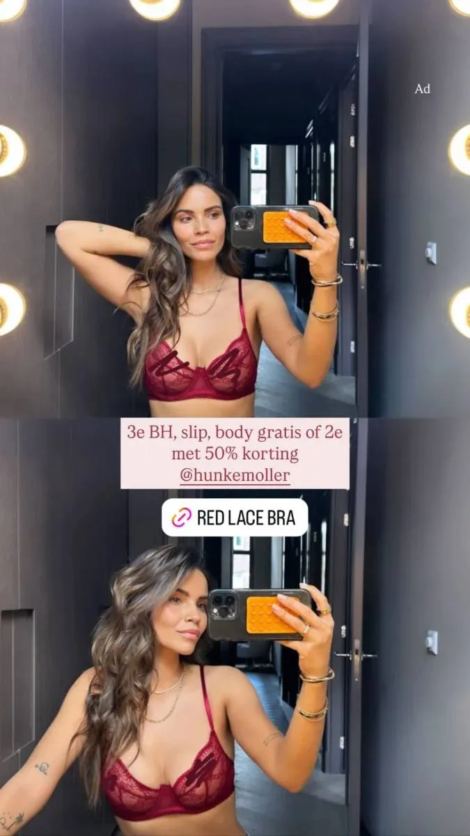 Temptation Island-presentatrice Monica Geuze toont nog eens waarom zij en lingerie een heerlijke combinatie zijn