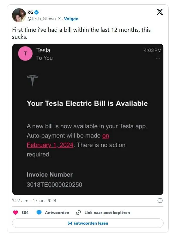 Slimme truc bespaart deze Tesla-rijder honderden euro’s per jaar aan stroomkosten