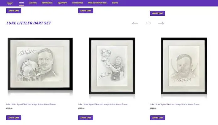 Een echt wonderkind, aan de oche maar ook zakelijk: zoveel betaal je voor een gesigneerd fotokader van Luke Littler