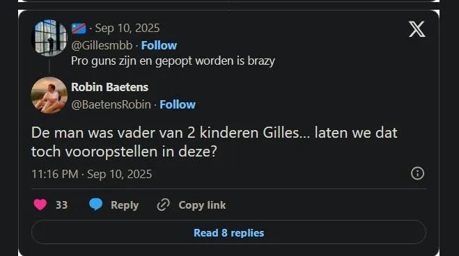 '90 Minutes'-gezicht Gilles Mbiye-Beya in opspraak door Charlie Kirk-uitspraak: "Gewoon wansmakelijk!"