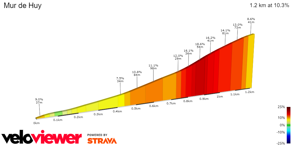Profile & Route Flèche Wallonne 2024