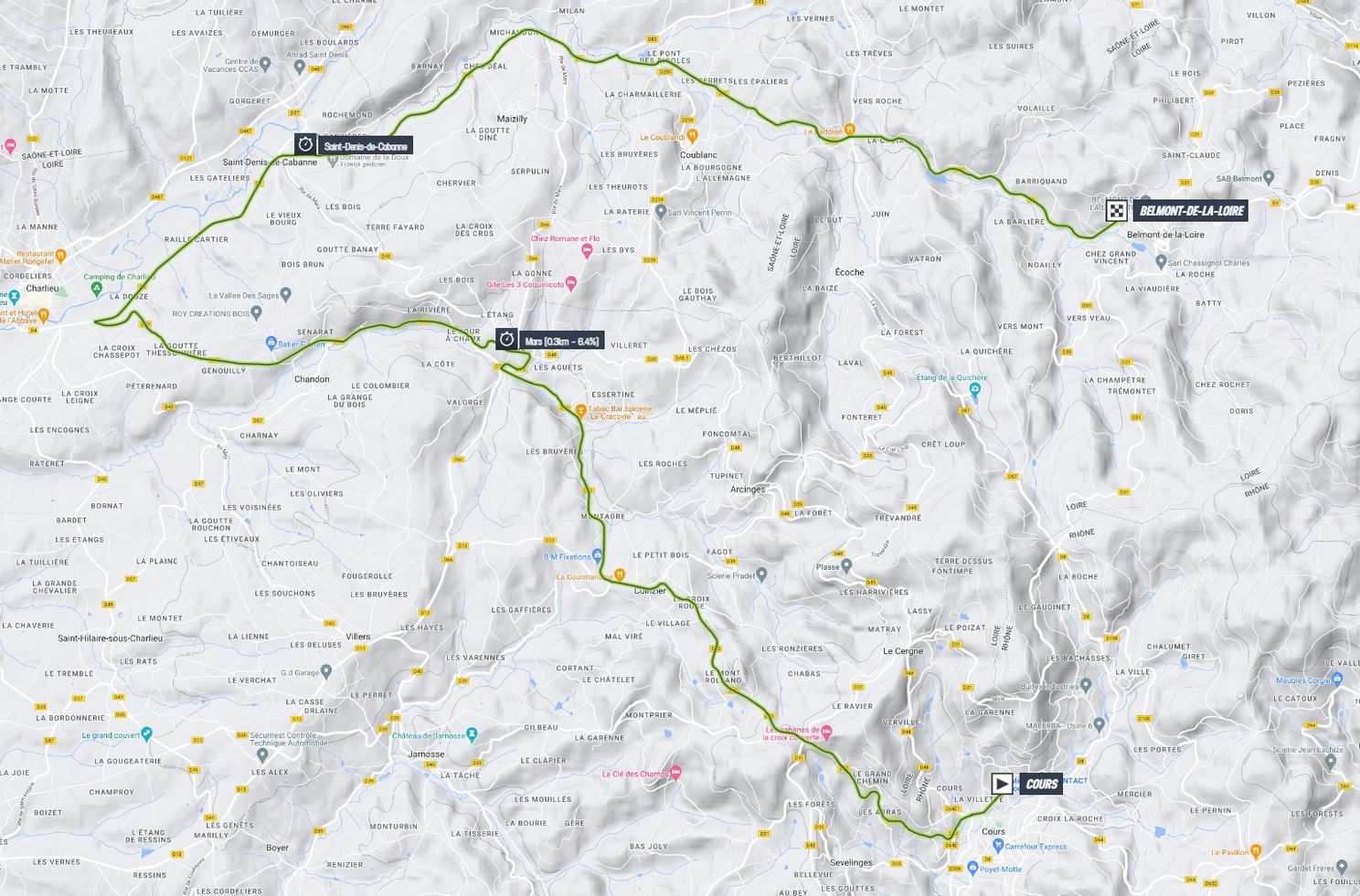 Map Criterium du Dauphiné 2023 stage 4