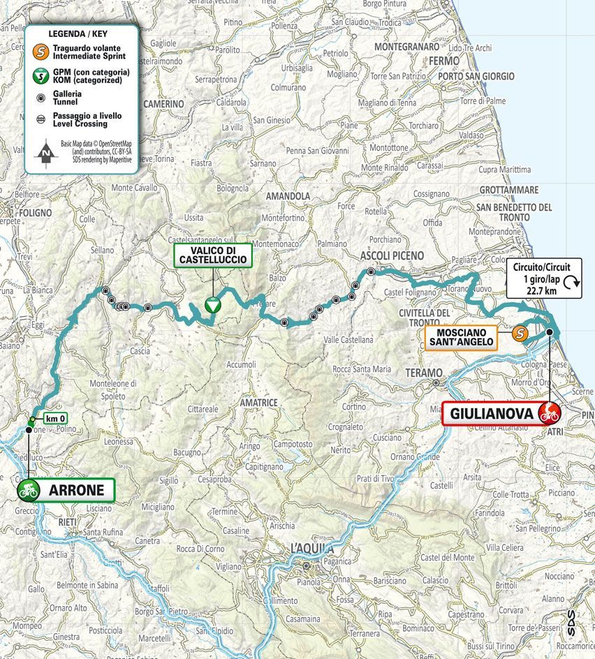ANTEVISÃO da etapa 4 do Tirreno-Adriatico 2024 - Ayuso e Pidcock à espreita num dia que pode ser perigoso.