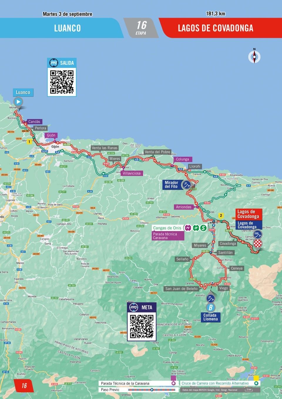 ANTEVISÃO - Volta a Espanha 16ª Etapa - 4000 metros de acumulado, pelo meio uma subida muito íngreme e no final os Lagos de Covadonga!!