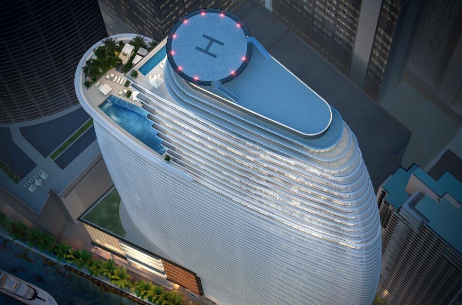 Dit penthouse in de Aston Martin Residences in Miami (incl 3 miljoen Vulcan!) kost je ruim $59 miljoen!