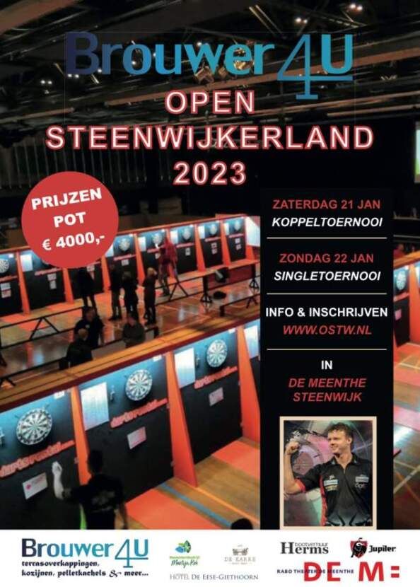 Open Steenwijkerland op 21 en 22 januari, schrijf je op tijd in